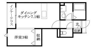 BELLE LEAD朝生田【101号室】の間取り