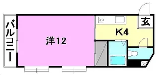 グランドハイム小坂【408号室】の間取り