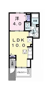 プロムナードWS2【103号室】の間取り