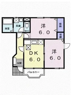 サンパティーク【103号室】の間取り
