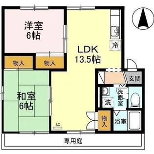 セントラルハイツ今村【A102号室】の間取り