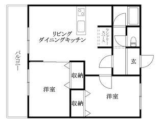 ソレイユ中央【305号室】の間取り