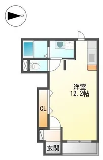 グランディールN【103号室】の間取り
