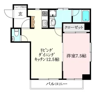エスペランサ勝山【205号室】の間取り