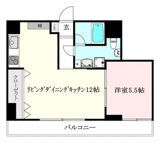 エスペランサ勝山【603号室】の間取り