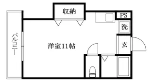 GEN持田館【201号室】の間取り