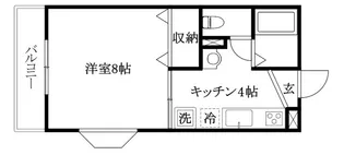 カレンハイツ【101号室】の間取り