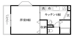 カレンハイツ【103号室】の間取り