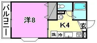 カレンハイツ【202号室】の間取り