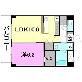 TRENTE LUMIERE【202号室】の間取り