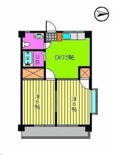 フェスト和光【402号室】の間取り