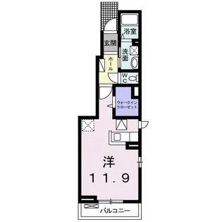 レジデンスT IYO【B101号室】の間取り
