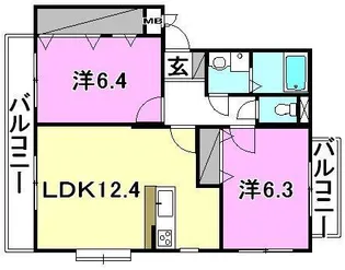 ユーミーさくら【301号室】の間取り