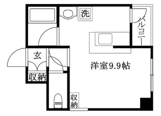 大手町ジョア【802号室】の間取り