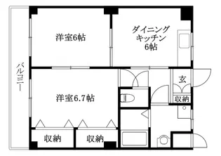 エクセル12【201号室】の間取り