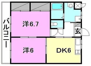 エクセル12【205号室】の間取り