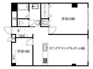 希林館【101号室】の間取り