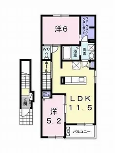 レジデンスT IYO 2【202号室】の間取り
