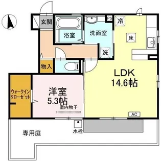 シュトラール【101号室】の間取り