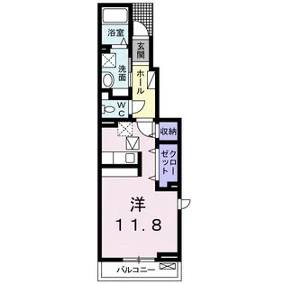 グランデ・プリムラ【B101号室】の間取り