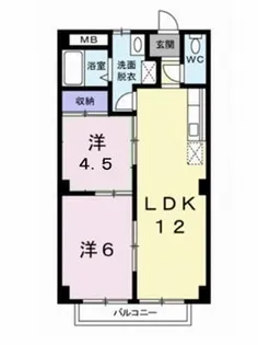 シティ森【203号室】の間取り