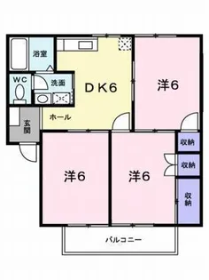 ロイヤルプリンス21【102号室】の間取り