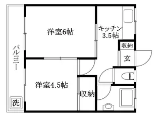 KSSマンション【202号室】の間取り