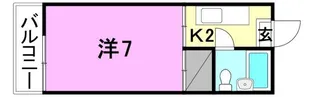 ラブレみゆき【207号室】の間取り
