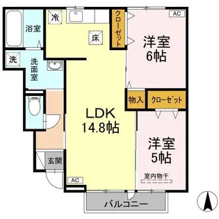 シェルセオン【102号室】の間取り