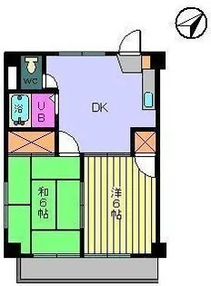 サンハイム和泉【401号室】の間取り