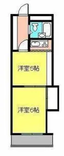 第91杉フラット【205号室】の間取り