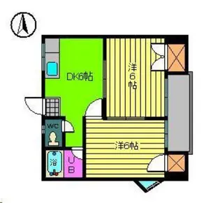 アーバンハイツ玉井【406号室】の間取り