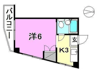 ハイツ浜【102号室】の間取り