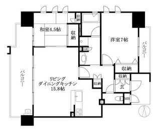 クレアホームズ松山千舟町 ザ クラス【501号室】の間取り