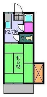 コーポ飛鳥1【101号室】の間取り