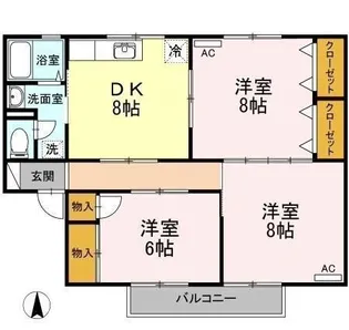 セジュールMG 1【202号室】の間取り
