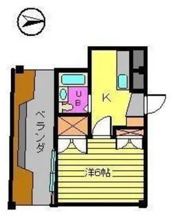 ロイヤルコーポ永代【402号室】の間取り