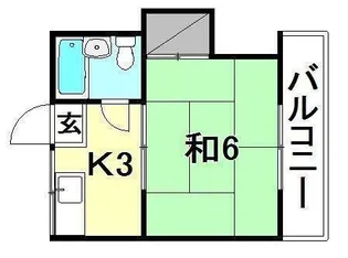 コーポあゆみ【106号室】の間取り