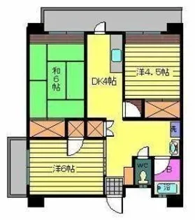 レジデンス余戸【601号室】の間取り