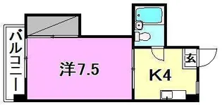 メゾンマルニ【103号室】の間取り