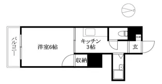 1Kの間取り画像