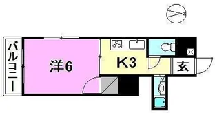 1Kの間取り画像