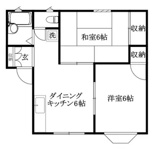 グリーンハイツ【103号室】の間取り