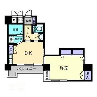 ドリームスクエアーかやまち【303号室】の間取り