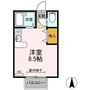 コーポ青野【202号室】の間取り