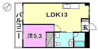 AQUA LUCE【106号室】の間取り