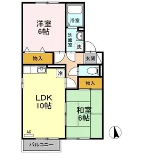 セジュール楓【102号室】の間取り