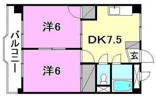 ホワイトガーデン【103号室】の間取り