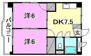 ホワイトガーデン【301号室】の間取り