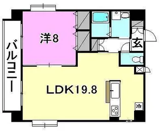 メゾンドール錦町【703号室】の間取り